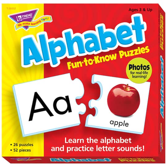 Trend Enterprises&#xAE; Alphabet Fun-to-Know Puzzles